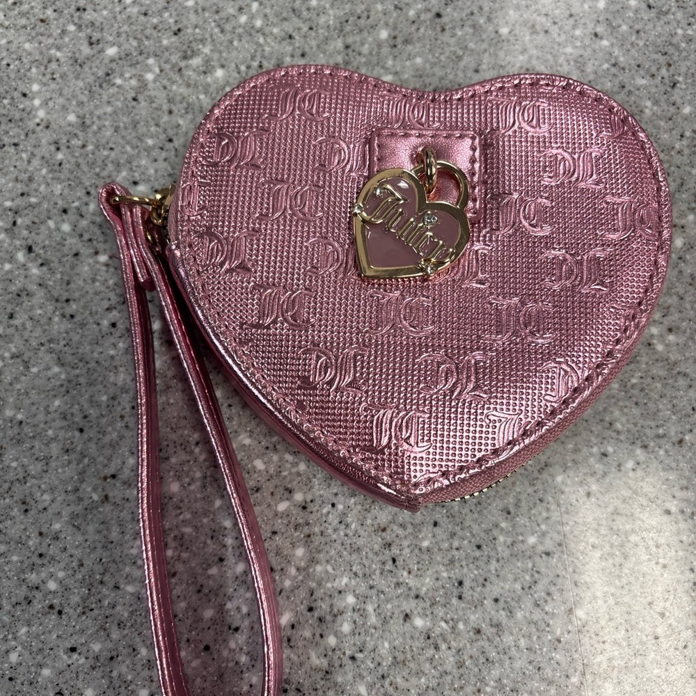 Juicy Couture Pink and Gold Wristlet